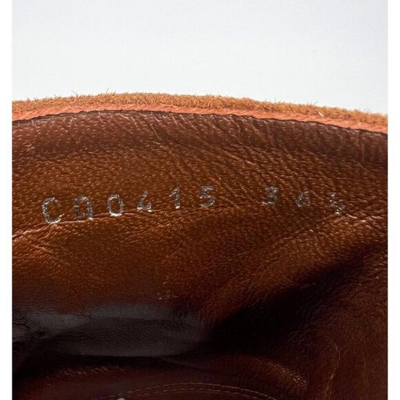 NEW Christian DIOR Brown Suede CD Logo Block Heel Ankle Boots Size EU36.5 - Picture 7 of 10